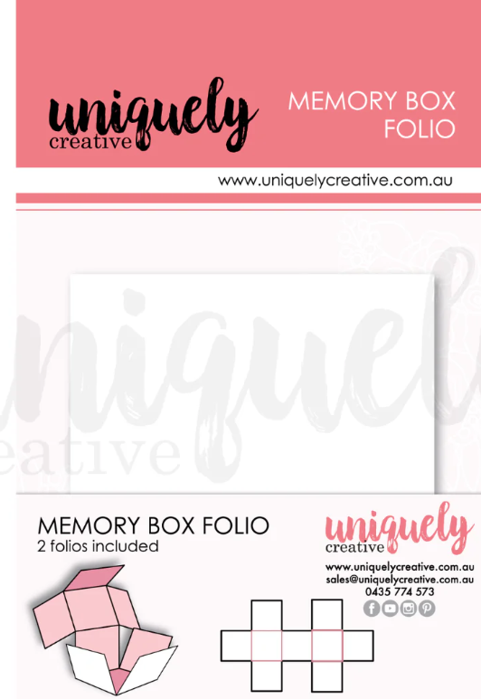 Uniquely Creative-Memory Box Folio White