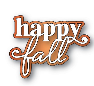 Memory Box - Happy Fall Stylish Script Craft Die