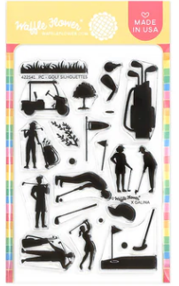 waffle-flower-crafts-postage-collage-golf-silhouettes-stamp-set.png