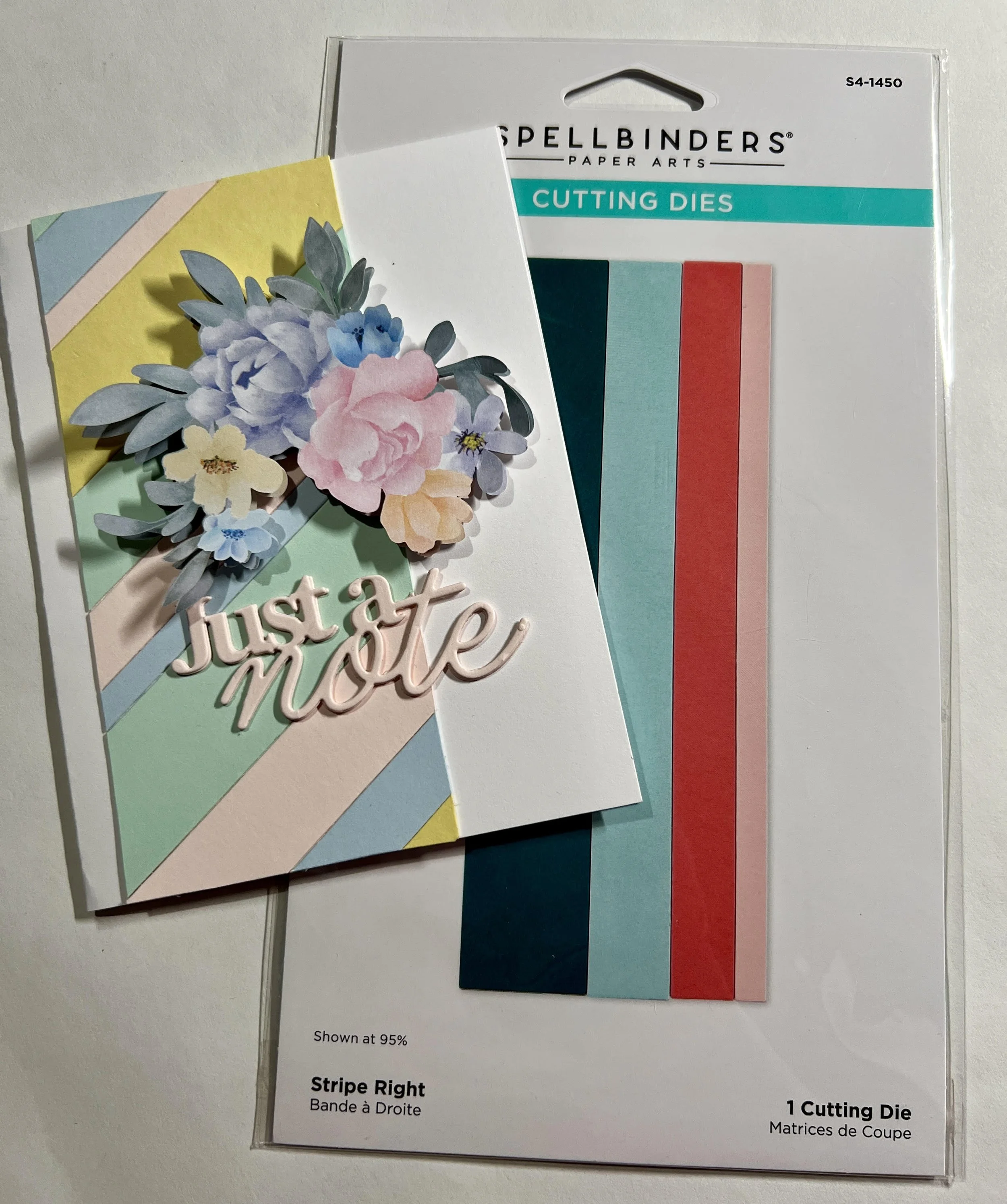 Spellbinders Stripe Right Etched Dies