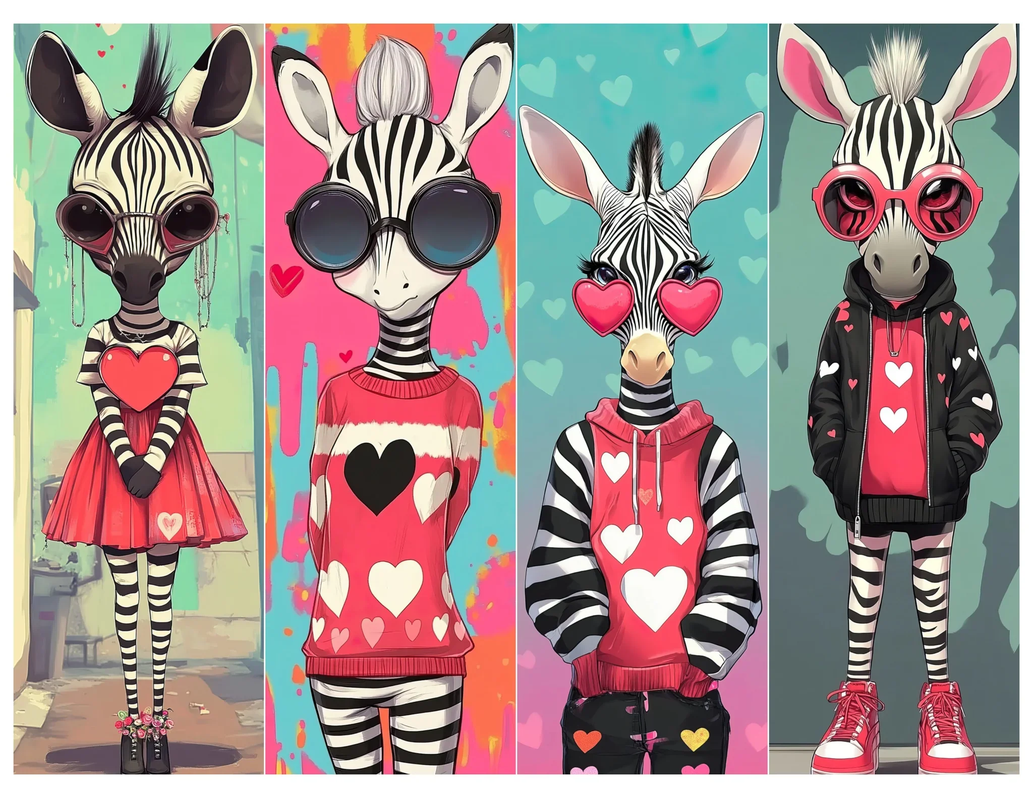 Simply Stated Design-Zebra Love Bookmark Page