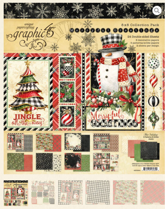 Graphic 45 -Merry-ful Greetings 8 x8x Collection