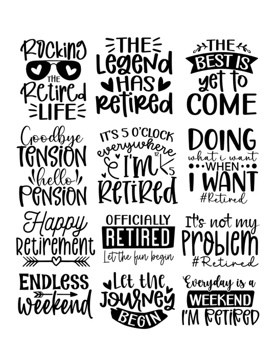 Simply Stated Design - The Retirement Life Ephemera