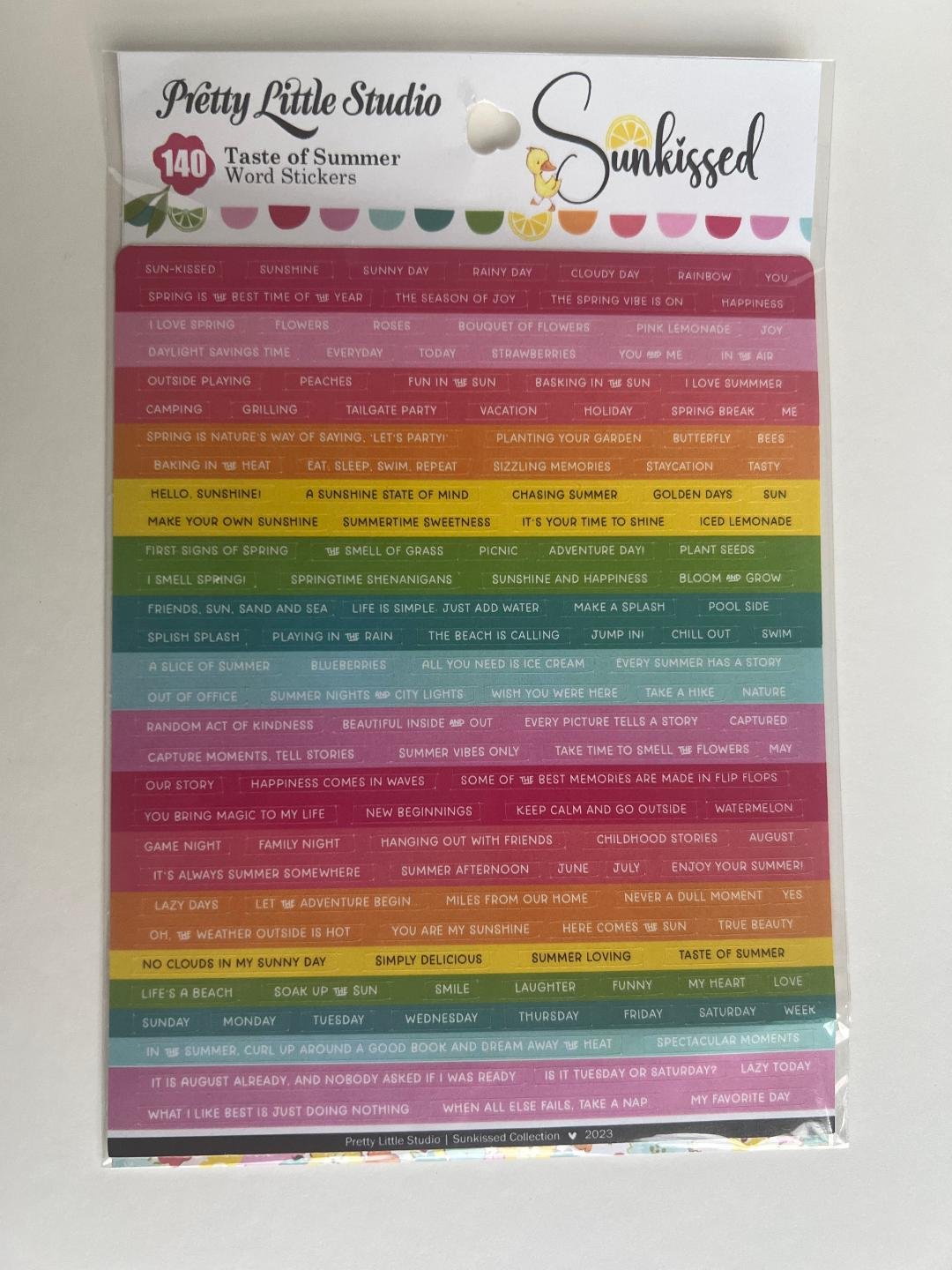 Pretty Little Studio-Taste of Summer Stickers