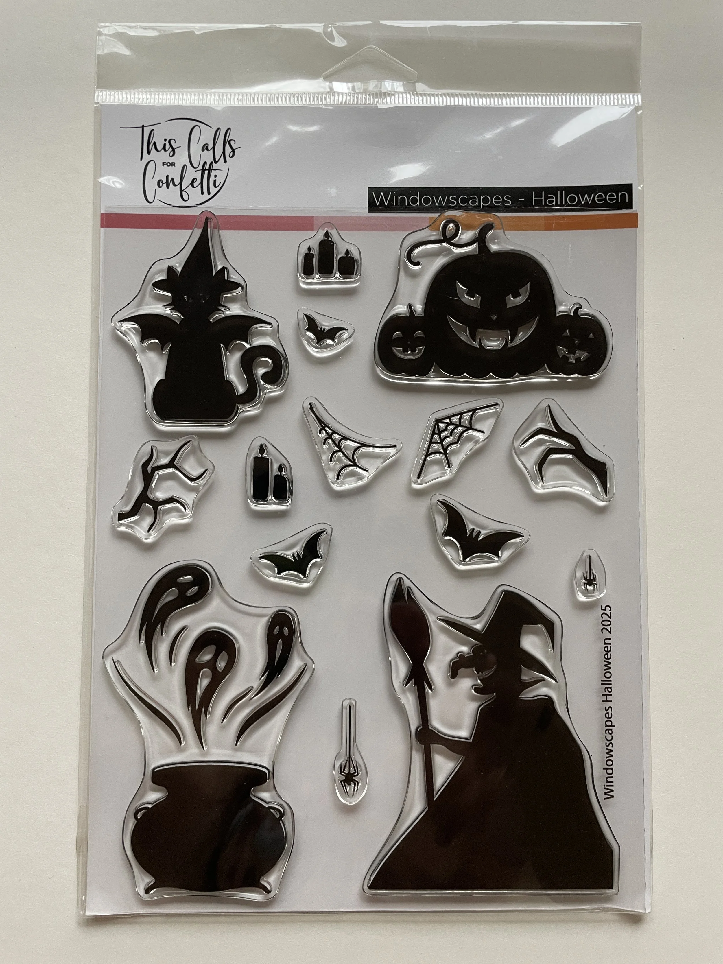 This Calls for Confetti Windowscapes Halloween 6x8 Stamp Set