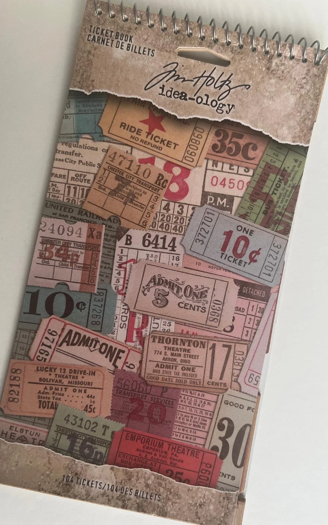 Tim Holtz Ticket Book