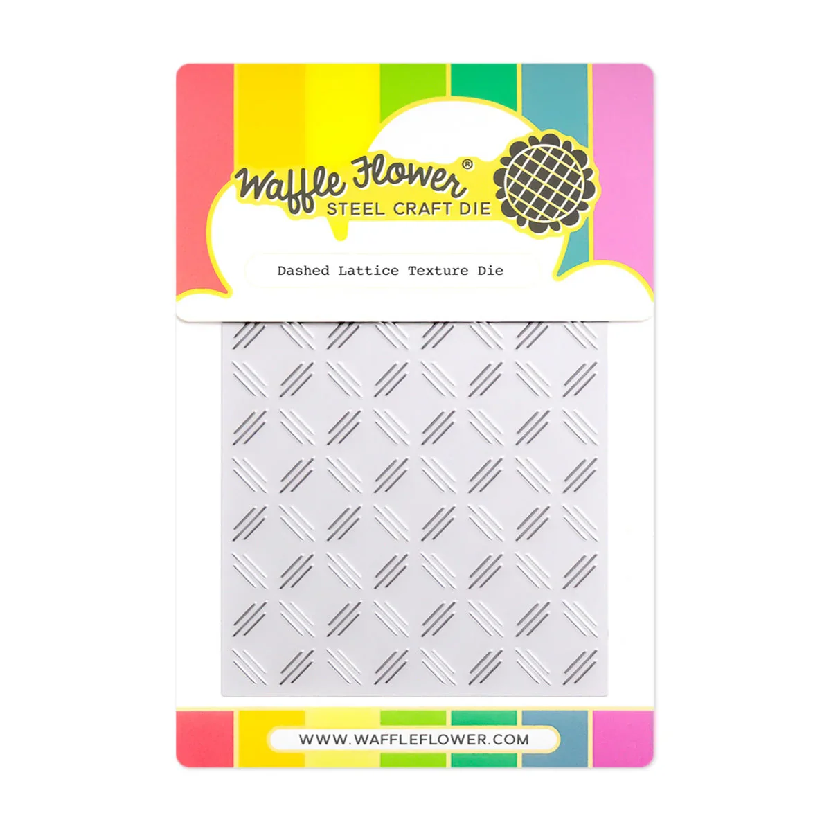 Waffle Flower Crafts - Dashed Lattice Texture Die