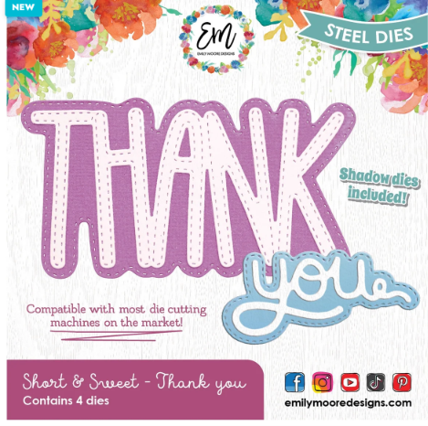 Emily Moore Designs - Short & Sweet - Thank You