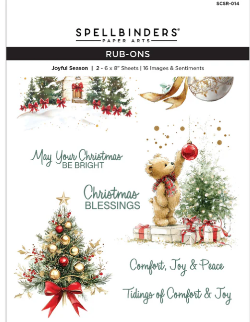 Spellbinders NEW Christmas Rub-Ons