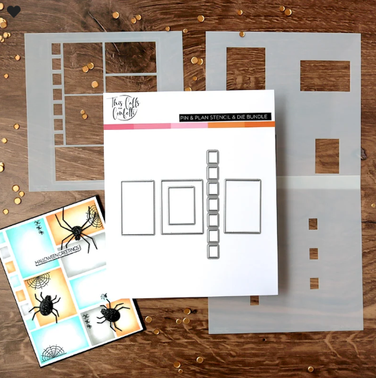 This Calls for Confetti - Stencil and Die Bundle/Pin & Plan