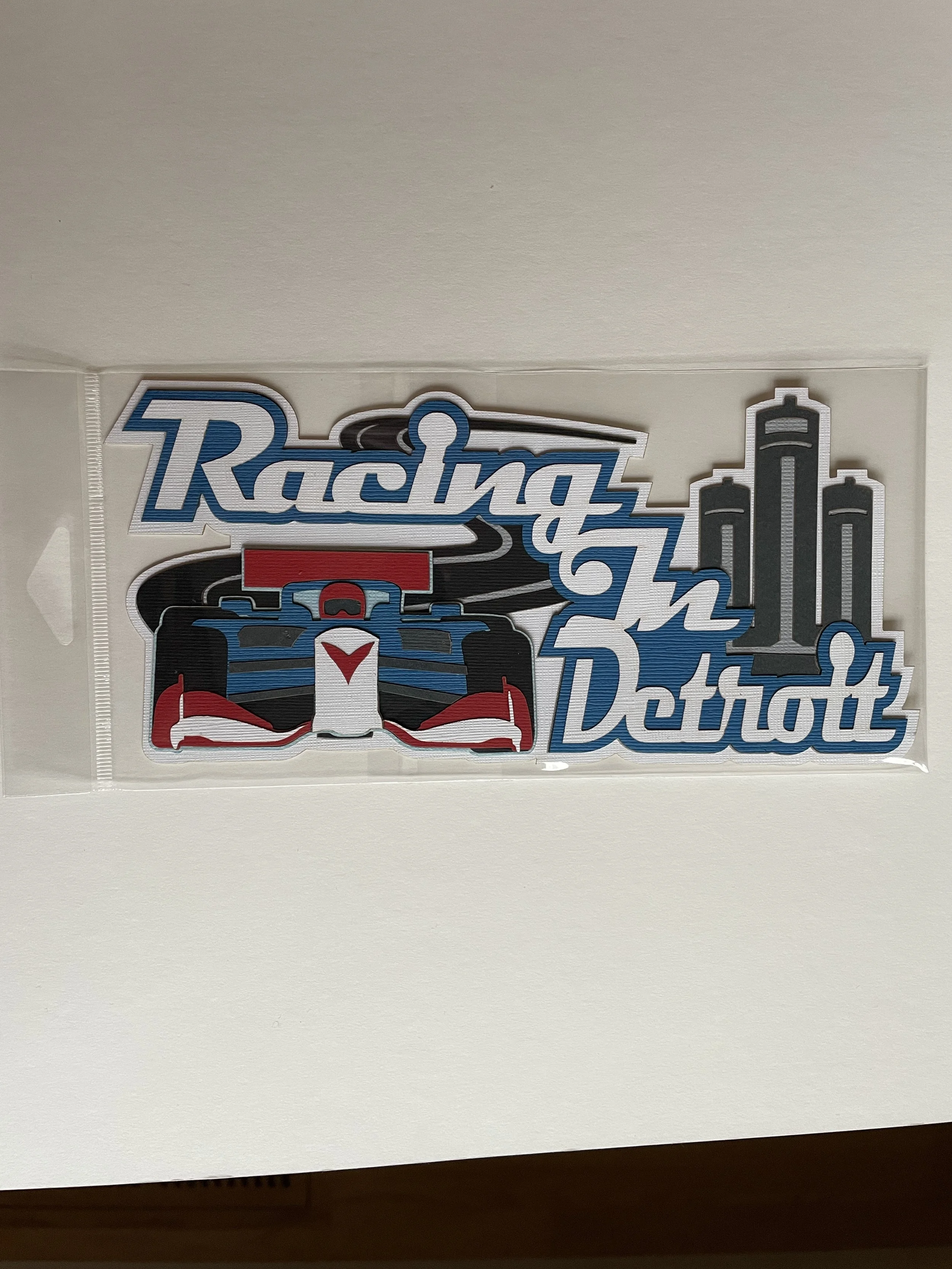 Michigan Racing in Detroit Paper Laser Cut