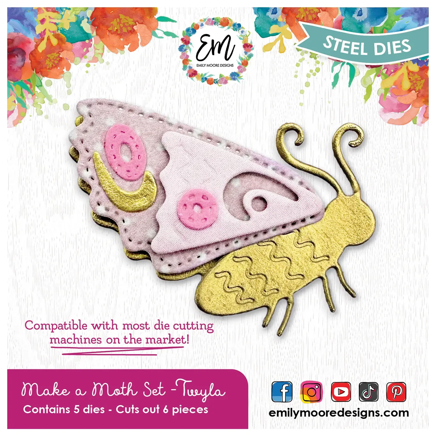 Emily Moore Designs- Make a Moth Die Set-Twyla