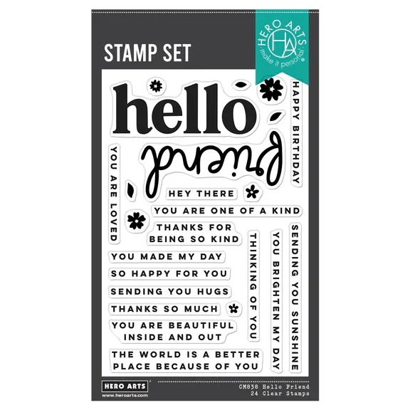 hero-arts-hello-friend-clear-stamp-die-bundle #2.webp