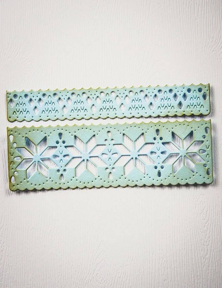 Poppystamps - Nordic Snowflake Border set craft die