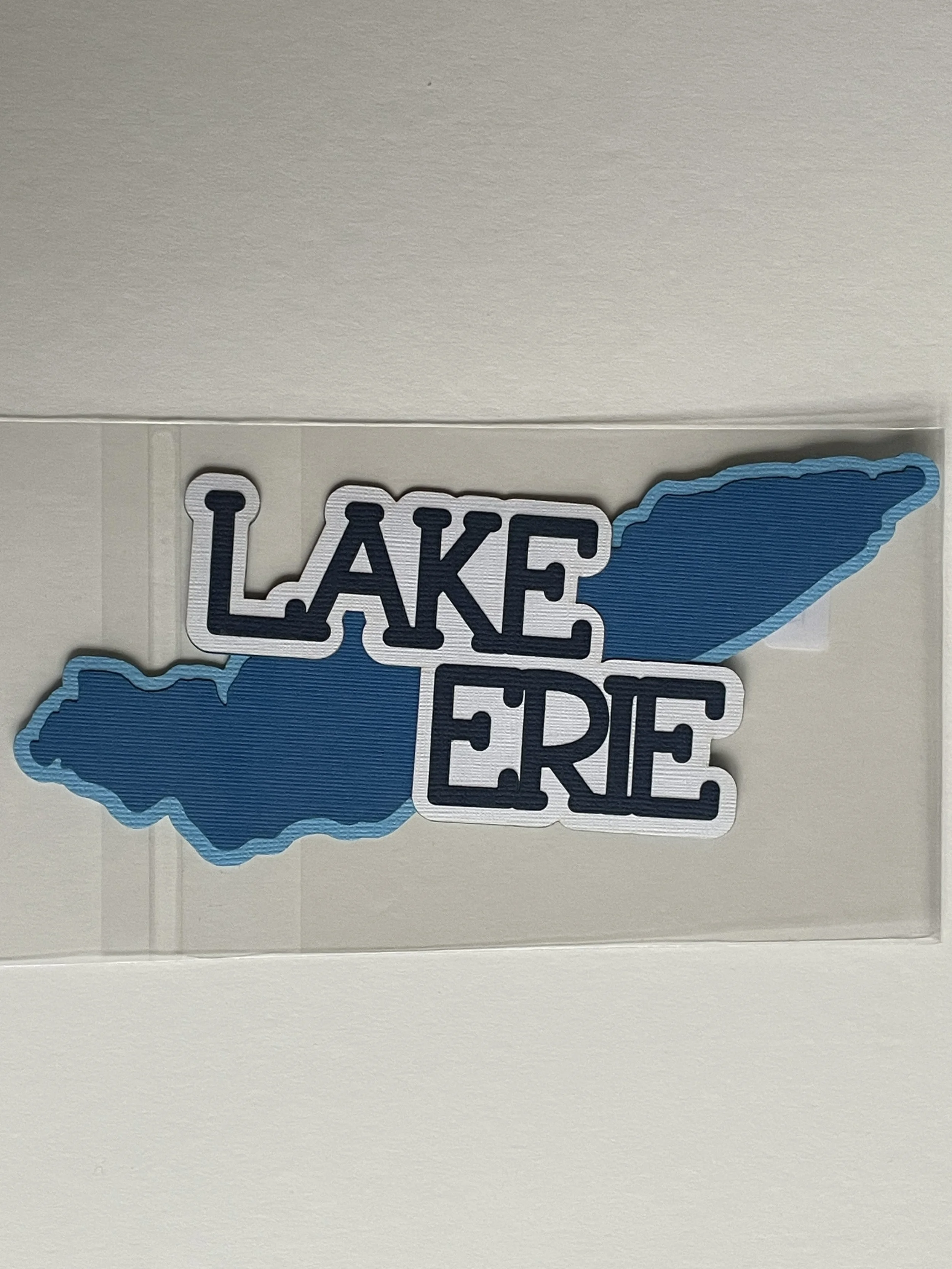 Michigan Lake Erie Paper Laser Cut (Lake Shape)