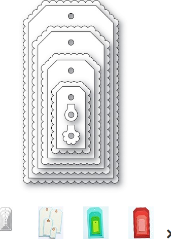 Poppystamps -Scalloped Framer Tags Craft Die