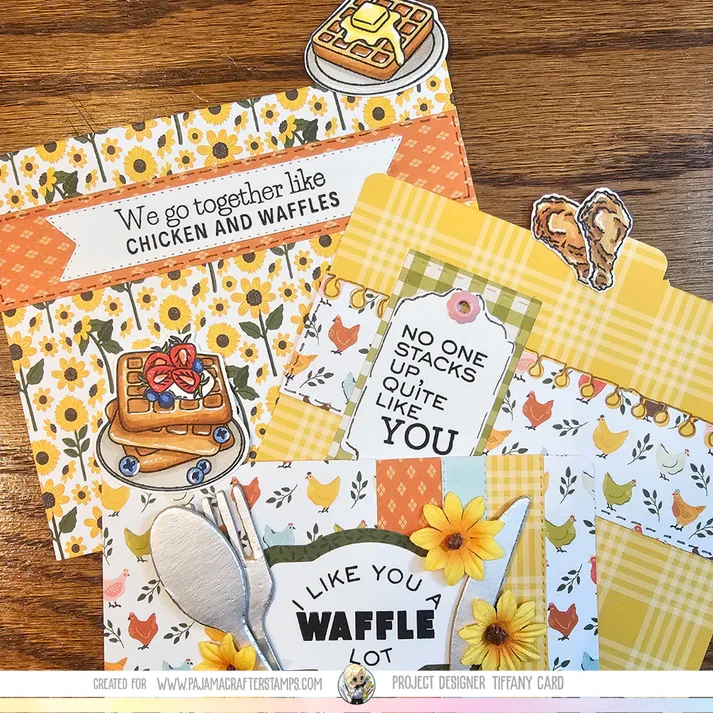 pajama-crafter-stamps-chicken-and-waffles-stamp-set #4.webp
