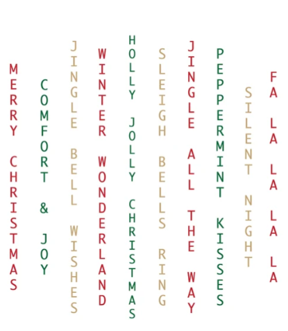 LDRS - Holiday Vertical Sentiments 4 x 4 Stamps