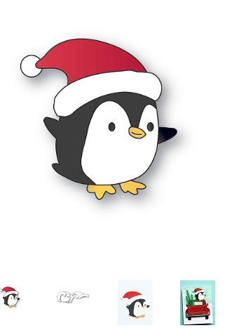 Poppystamps - Santa Penguin Craft Die