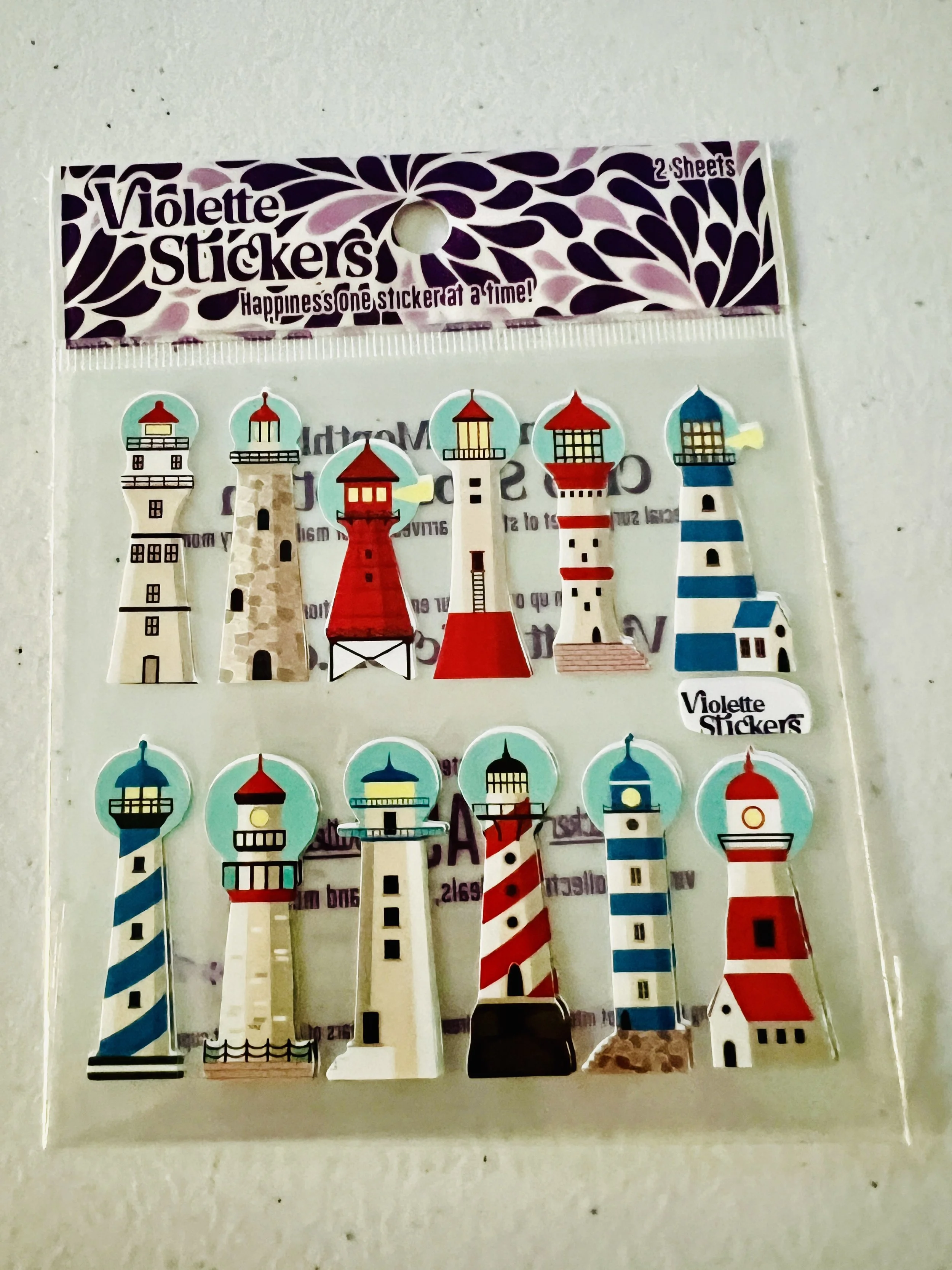 Violette stickers - Mini Lighthouse