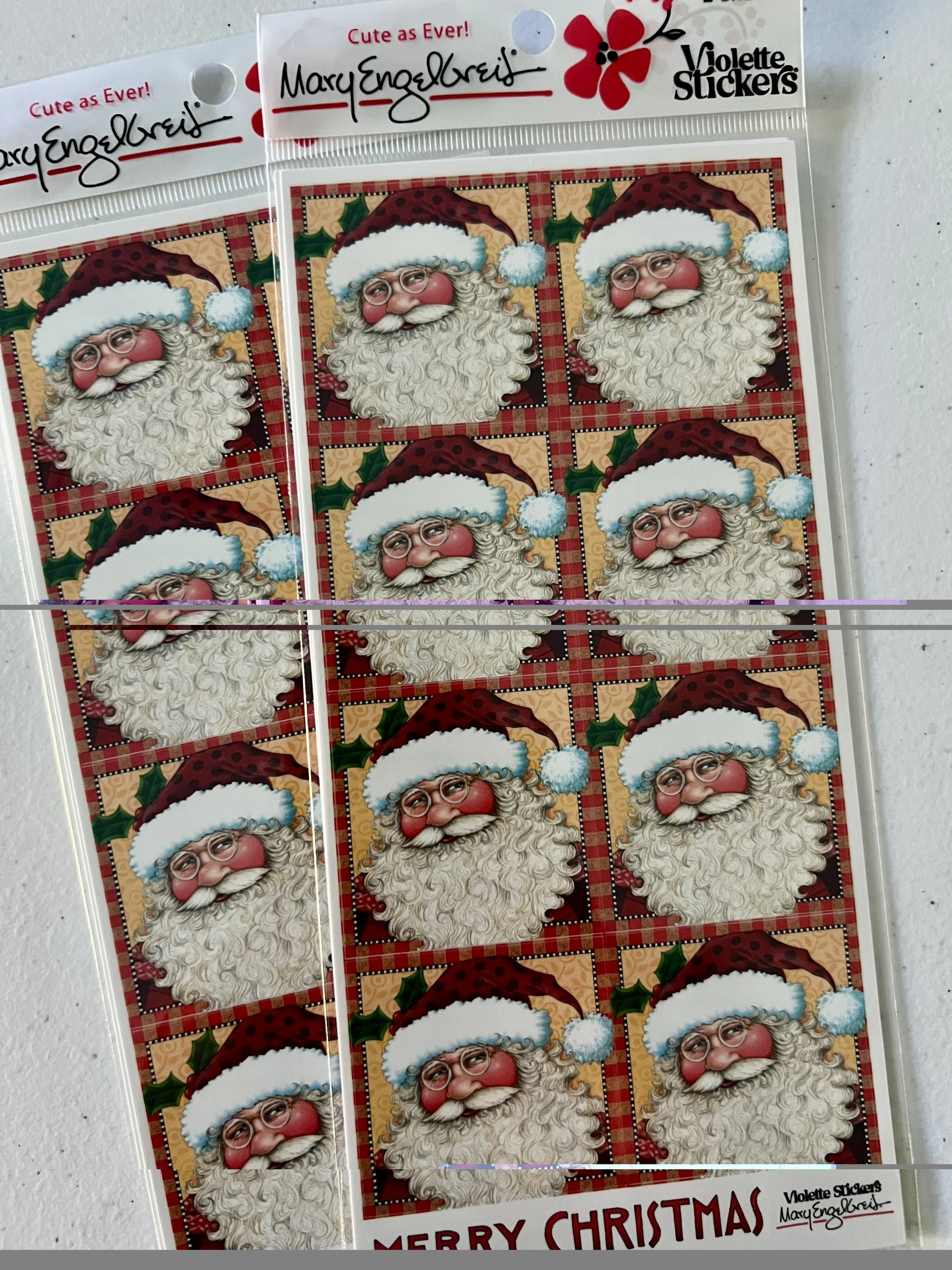 Violette Stickers - Mary Englebreit Mary's Santa Squares Stickers