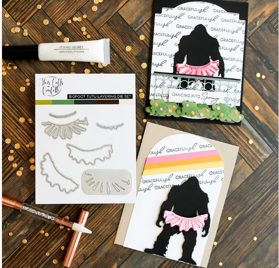 This Calls for Confetti- Bigfoot Tutu Die Set