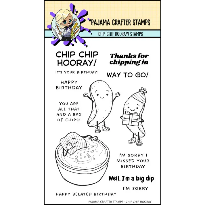 Pajama Crafter Stamps - Chip Chip Hooray Stamps