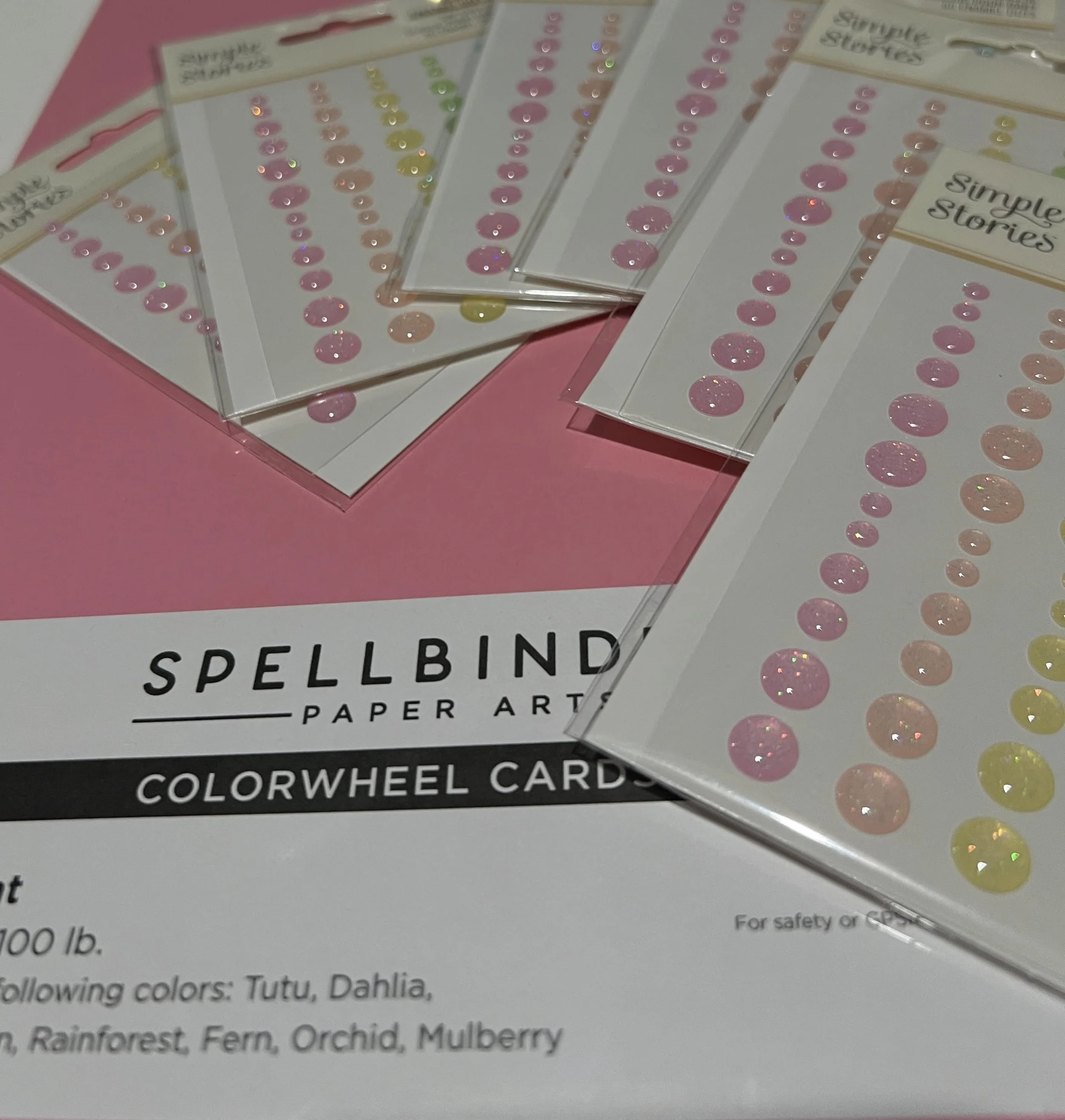 Simple Stories Say Cheese Classic Pooh Baby Glitter Enamel Dots