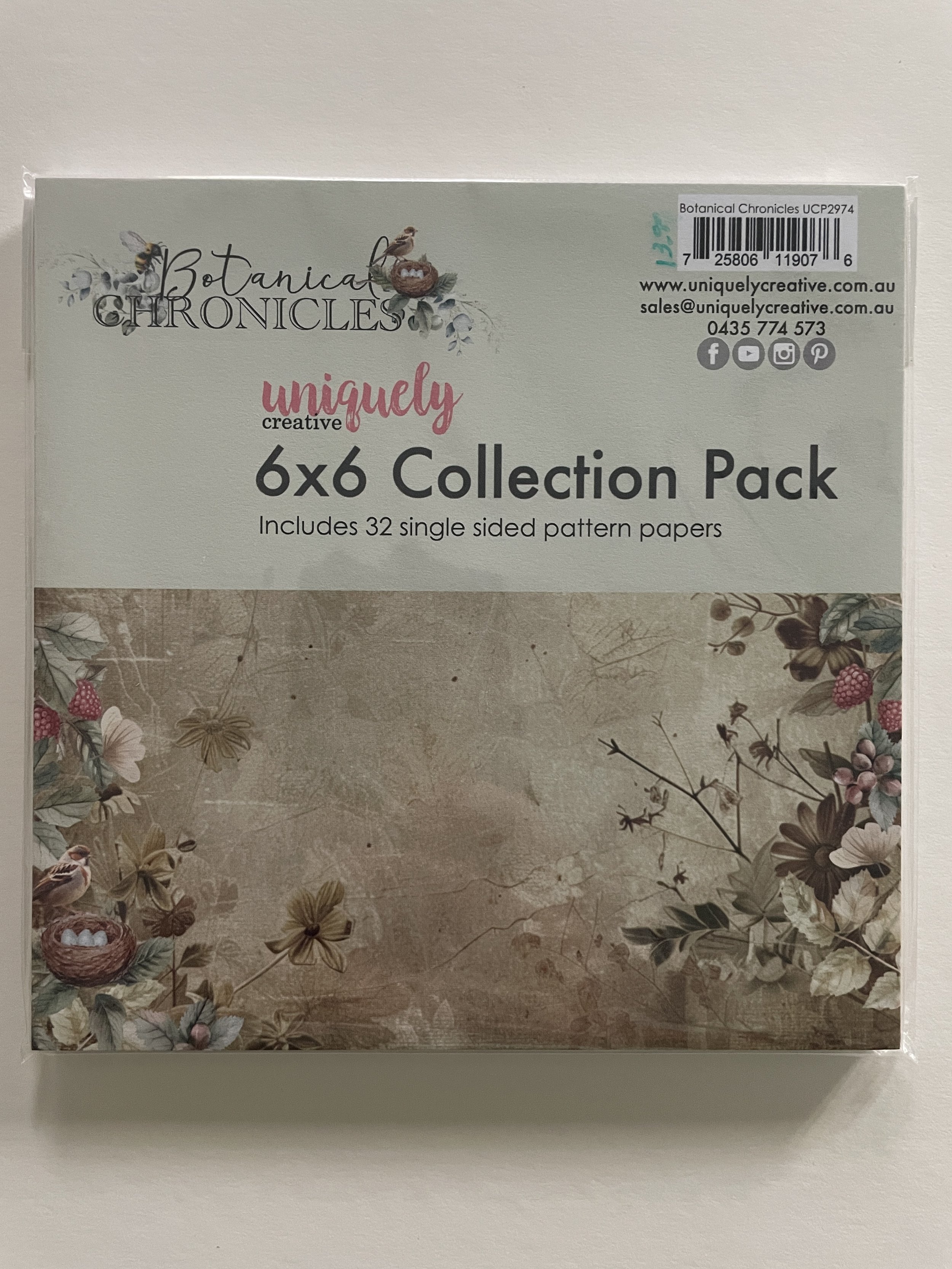 Uniquely Creative Botanical Chronicles 6x6 Paper Pack