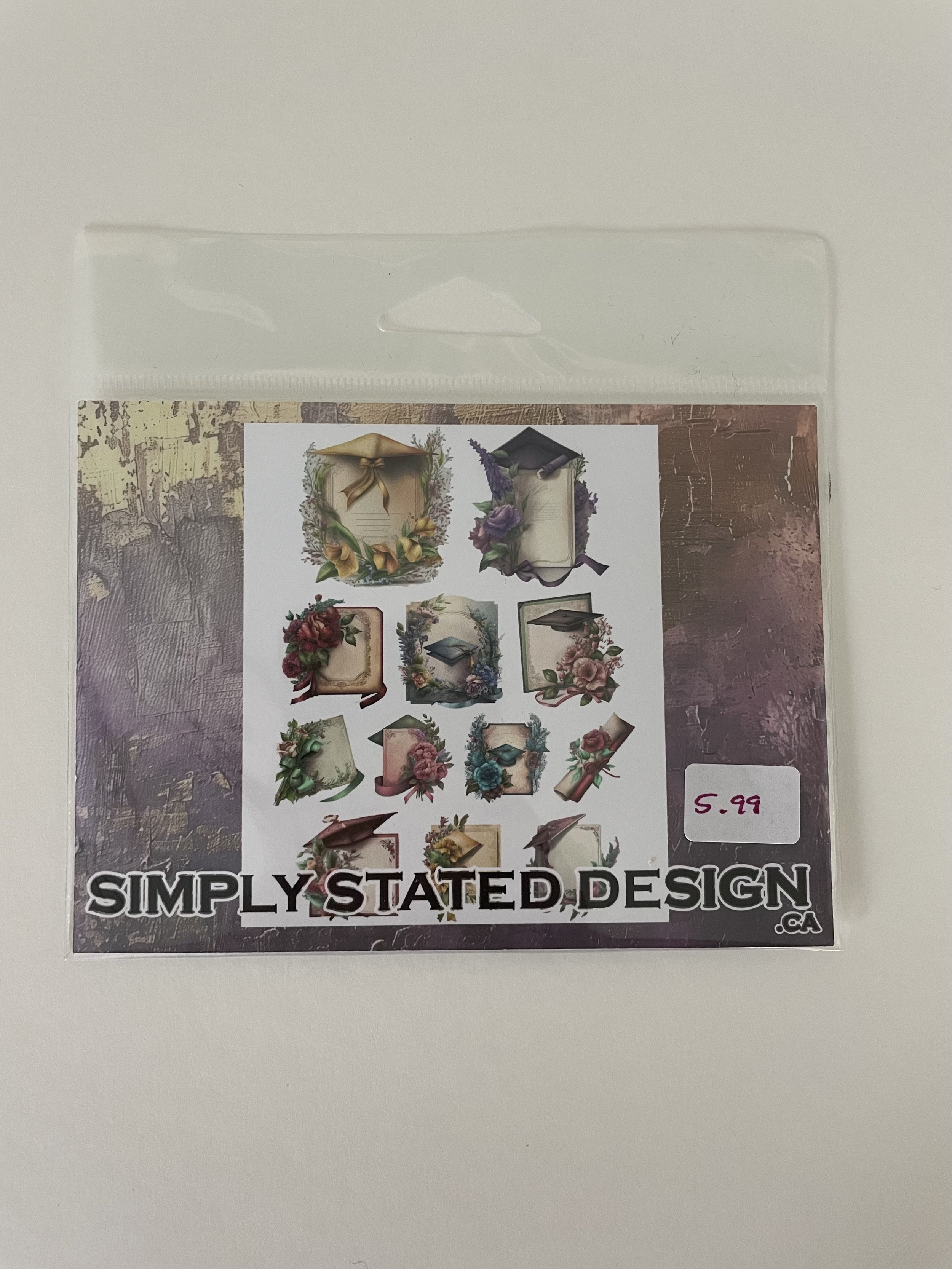 Simply Stated Design – Colorful Commencement Diplomas Ephemera Pack