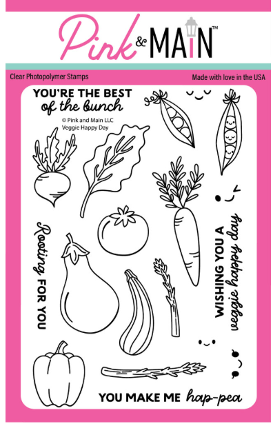 Pink & Main Veggie Happy Day Stamp and Die Sets
