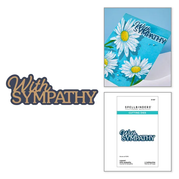 Spellbinders Layered With Sympathy  Die Set