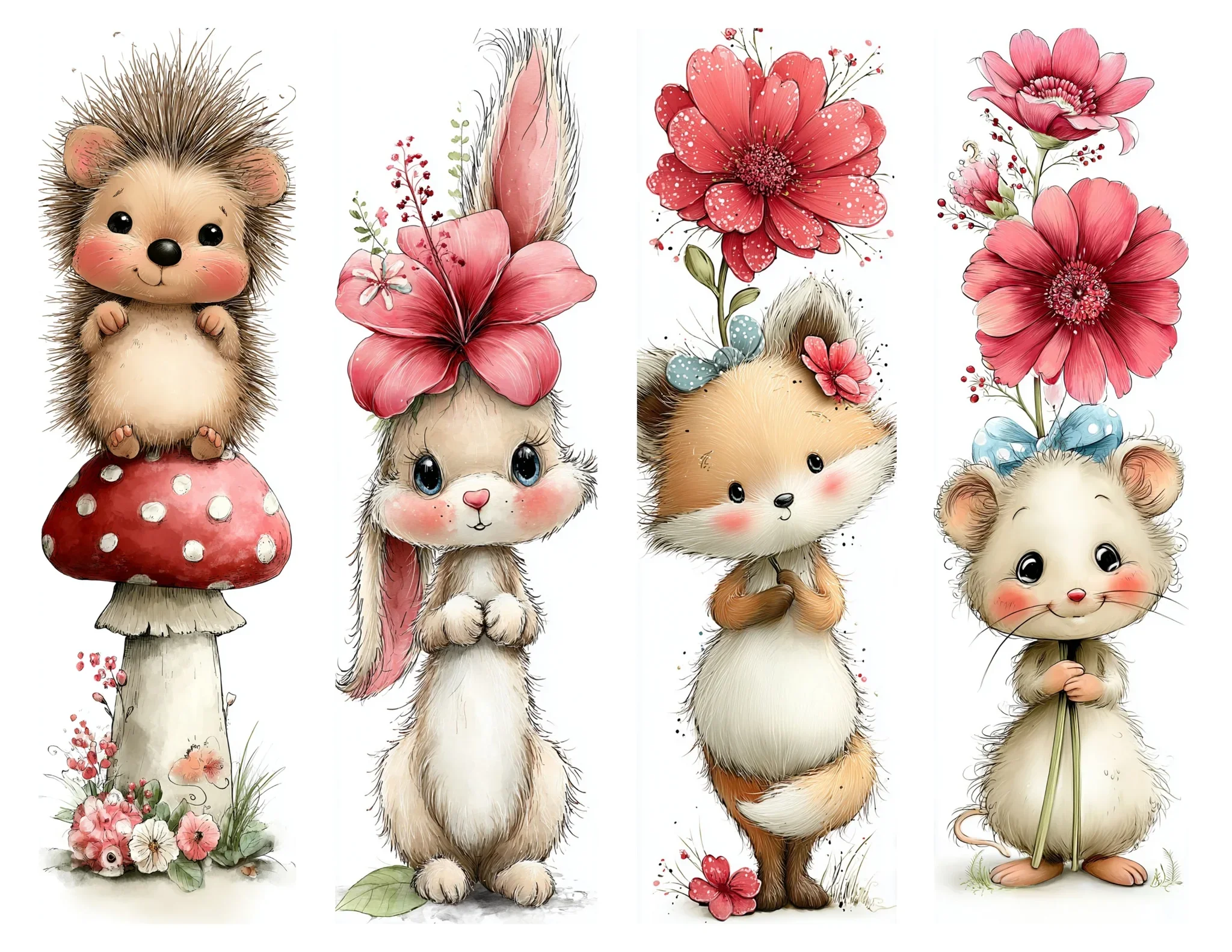 Simply Stated Design-Sweet Critters Bookmark Page