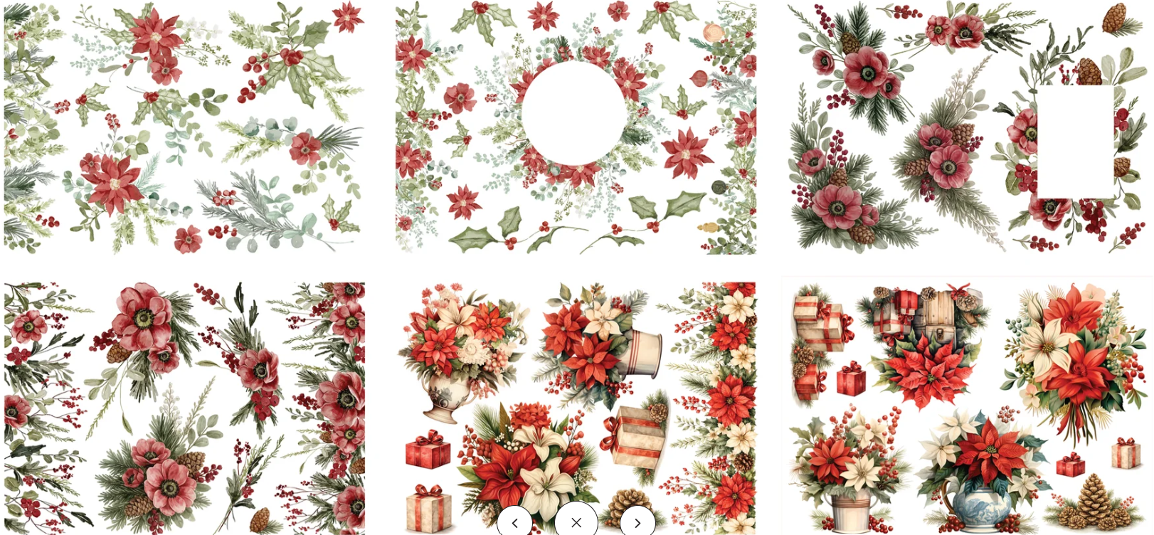 LDRS - Aquaink Transfer Sheets-Festive Flora