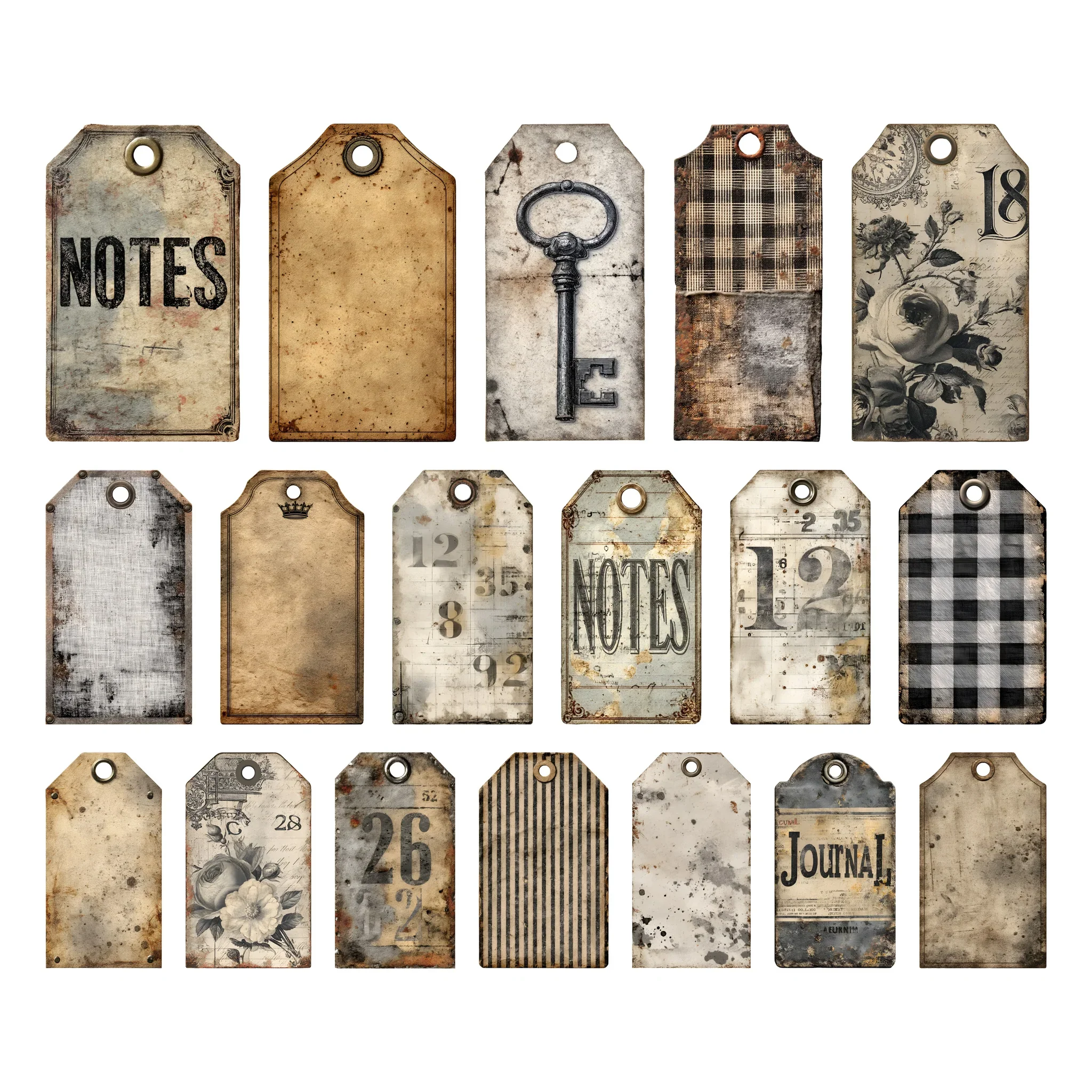 Simply Stated Design-Eclectic Aviary Tags Ephemera