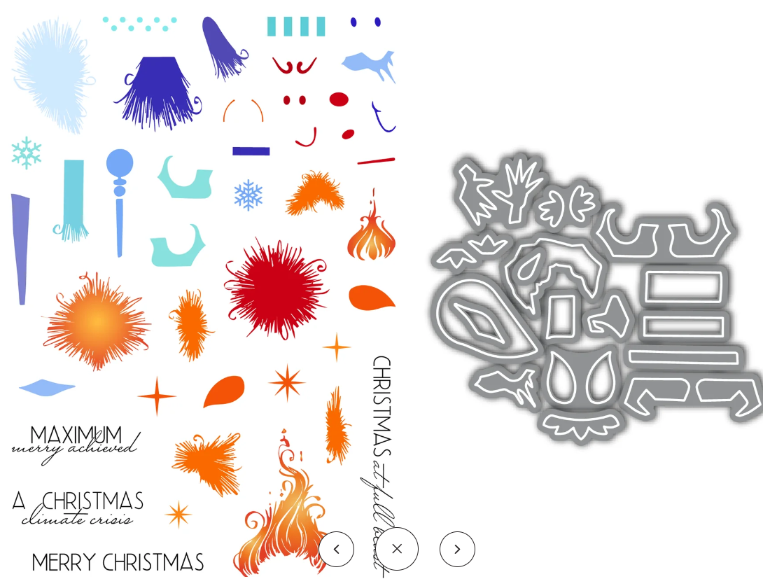 LDRS - Fuzzy Wuzzies A Miserly Season Stamps and Coordinating Dies