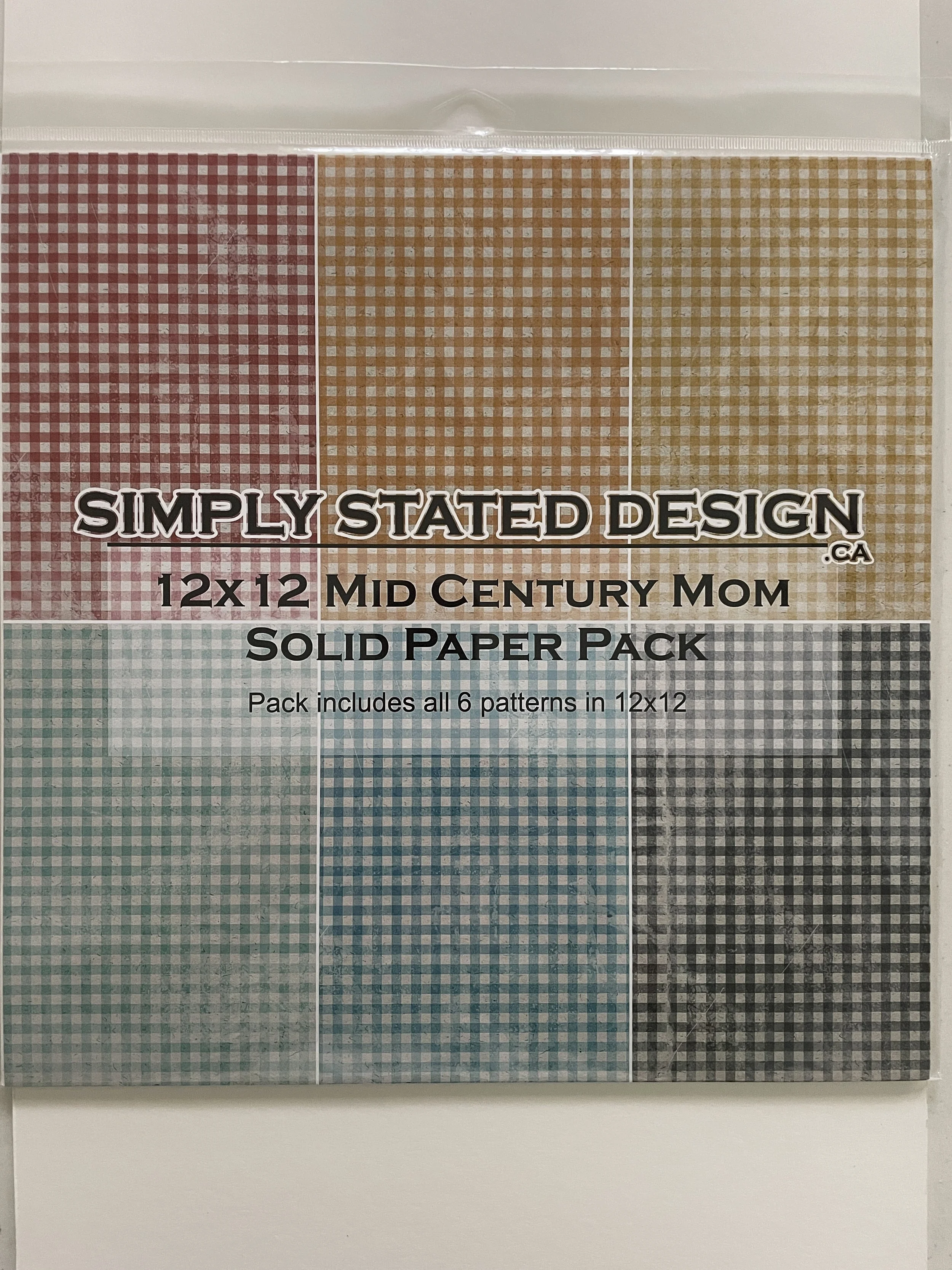 Simply Stated Design 12x12 Mid Century Mom Solid Paper Pack