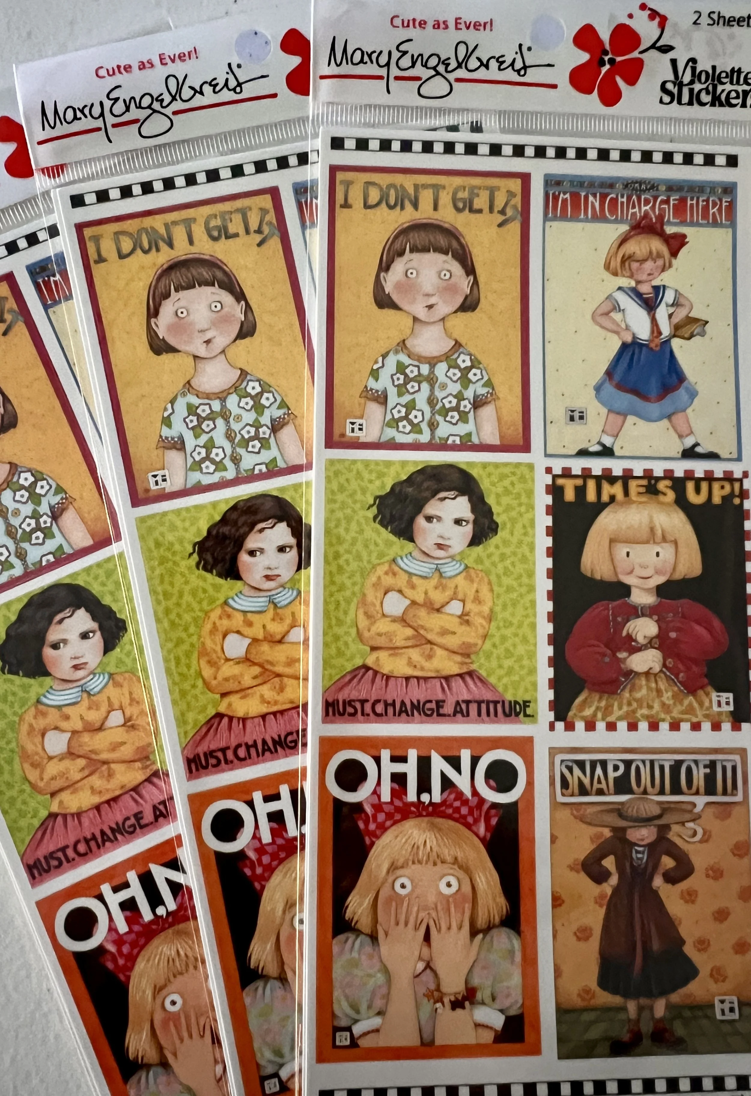 Violette Stickers - Mary Englebreit Classic Attitude Stickers