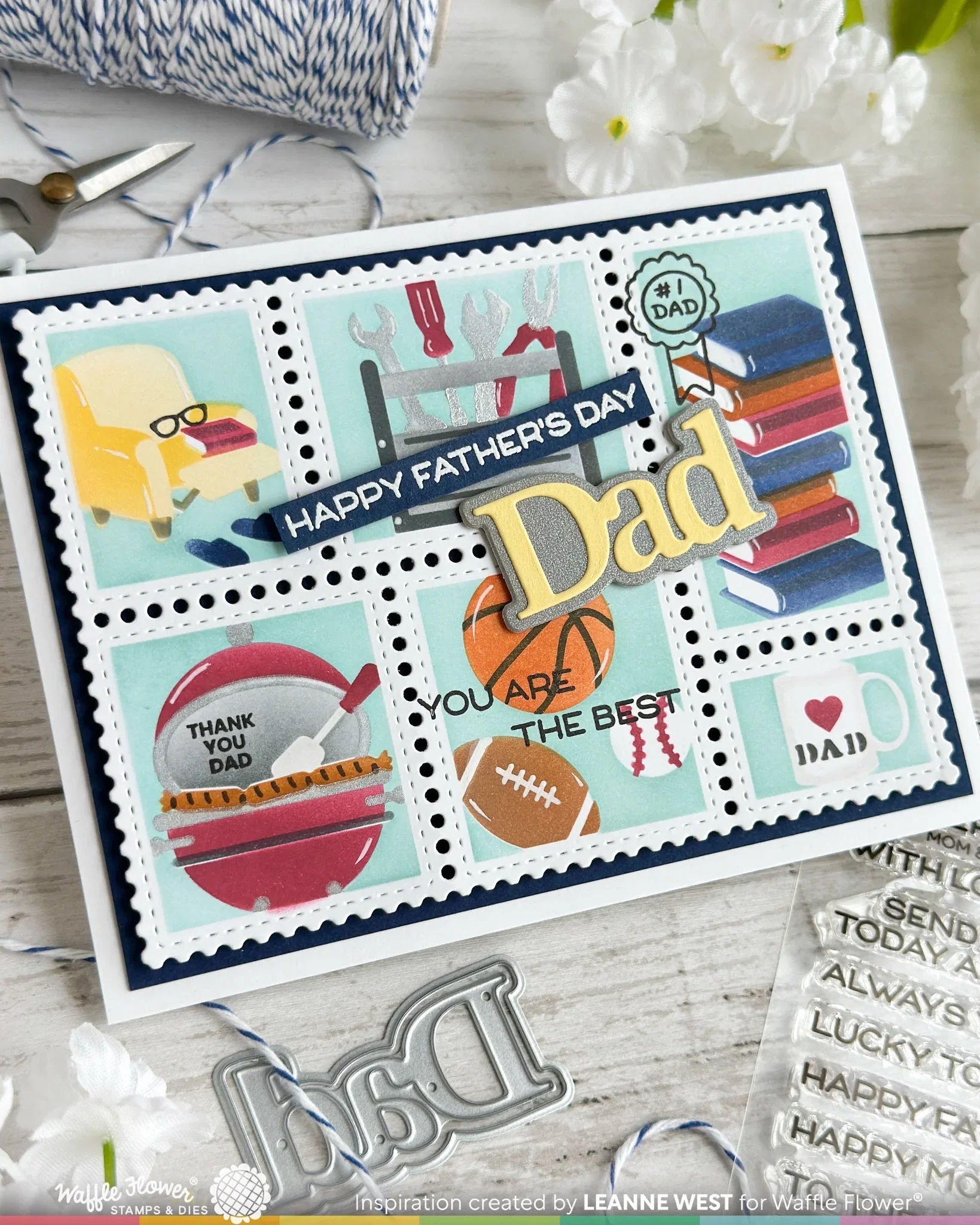 waffle-flower-crafts-postage-collage-dad-stencil #2.webp