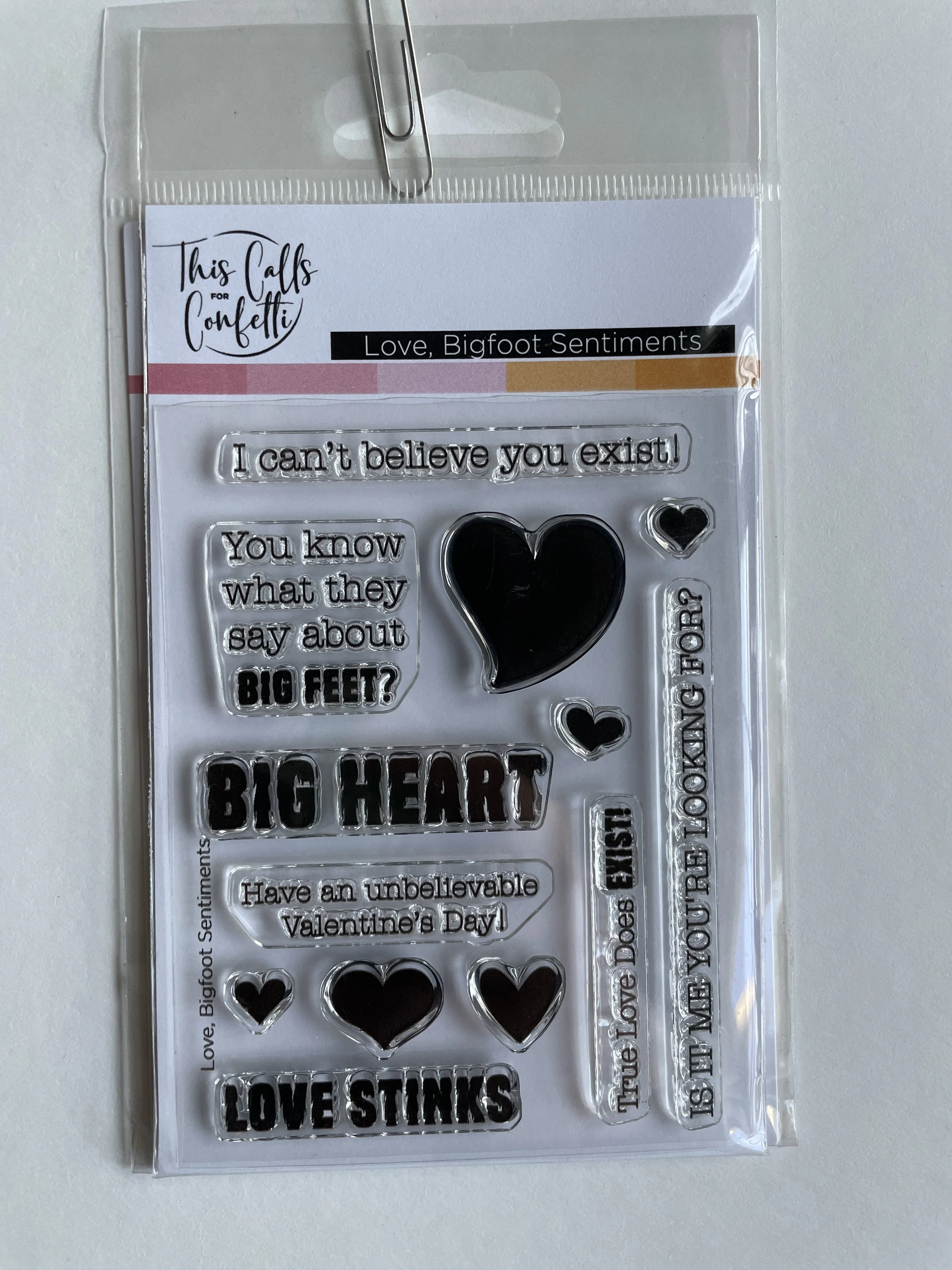 This Calls for Confetti  - Love, Bigfoot Sentiments