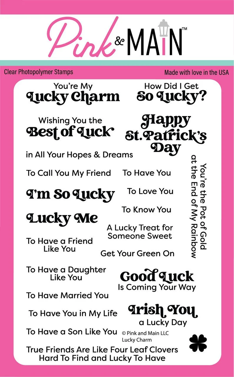 Pink & Main-Lucky Charm Stamp Set