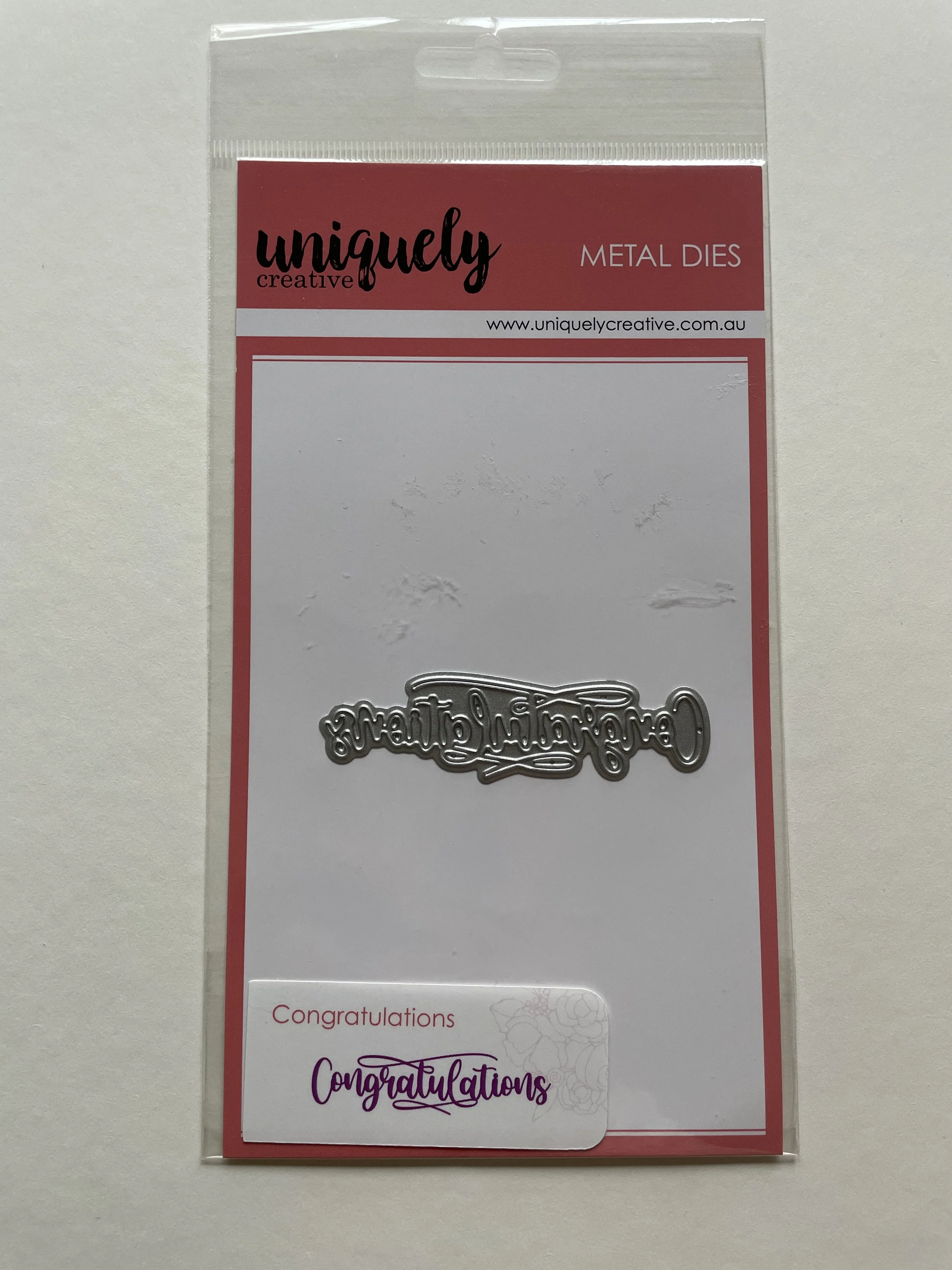 Uniquely Creative Congratulations Die