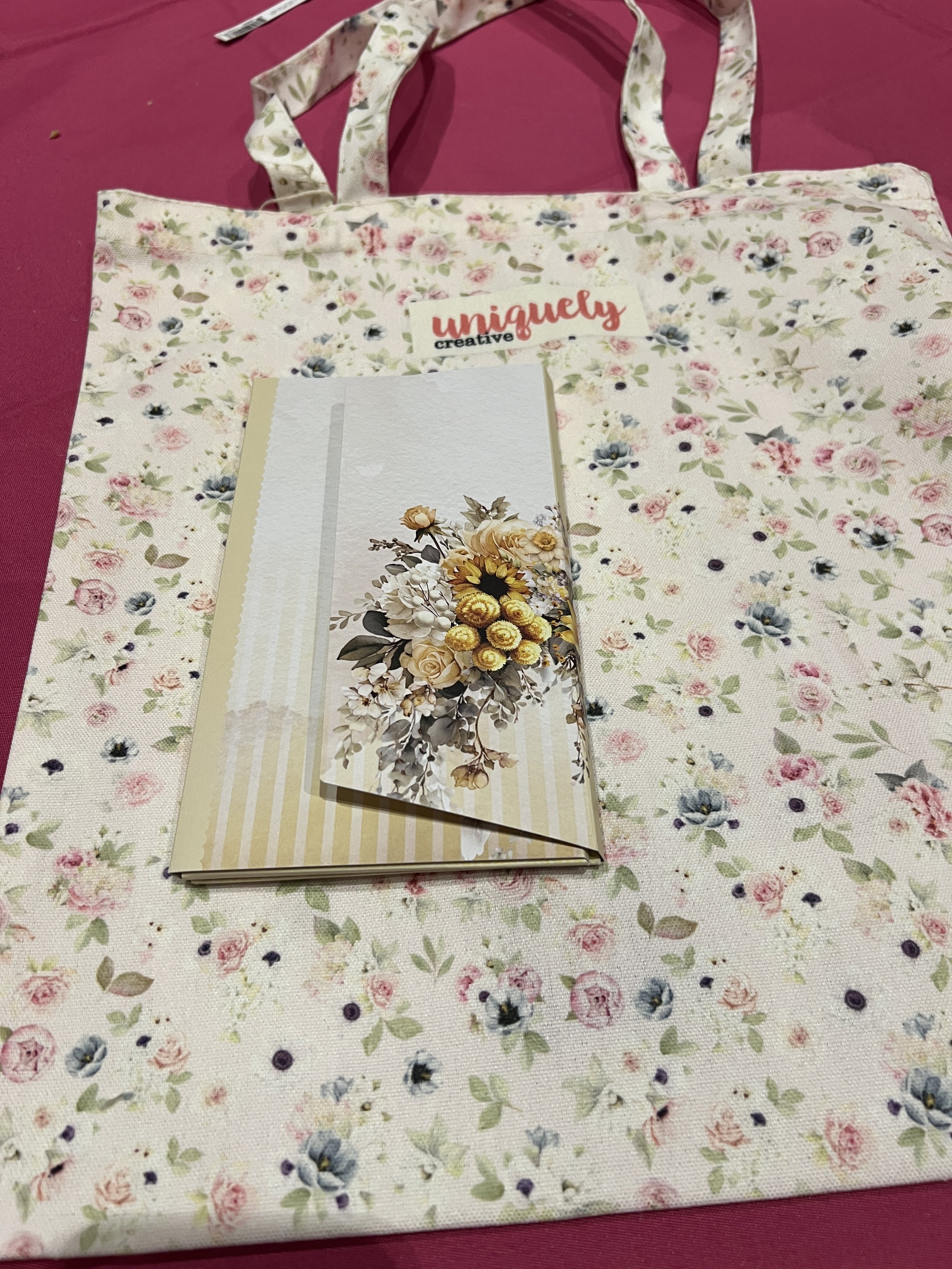 Uniquely Creative - Floral Canvas Bag