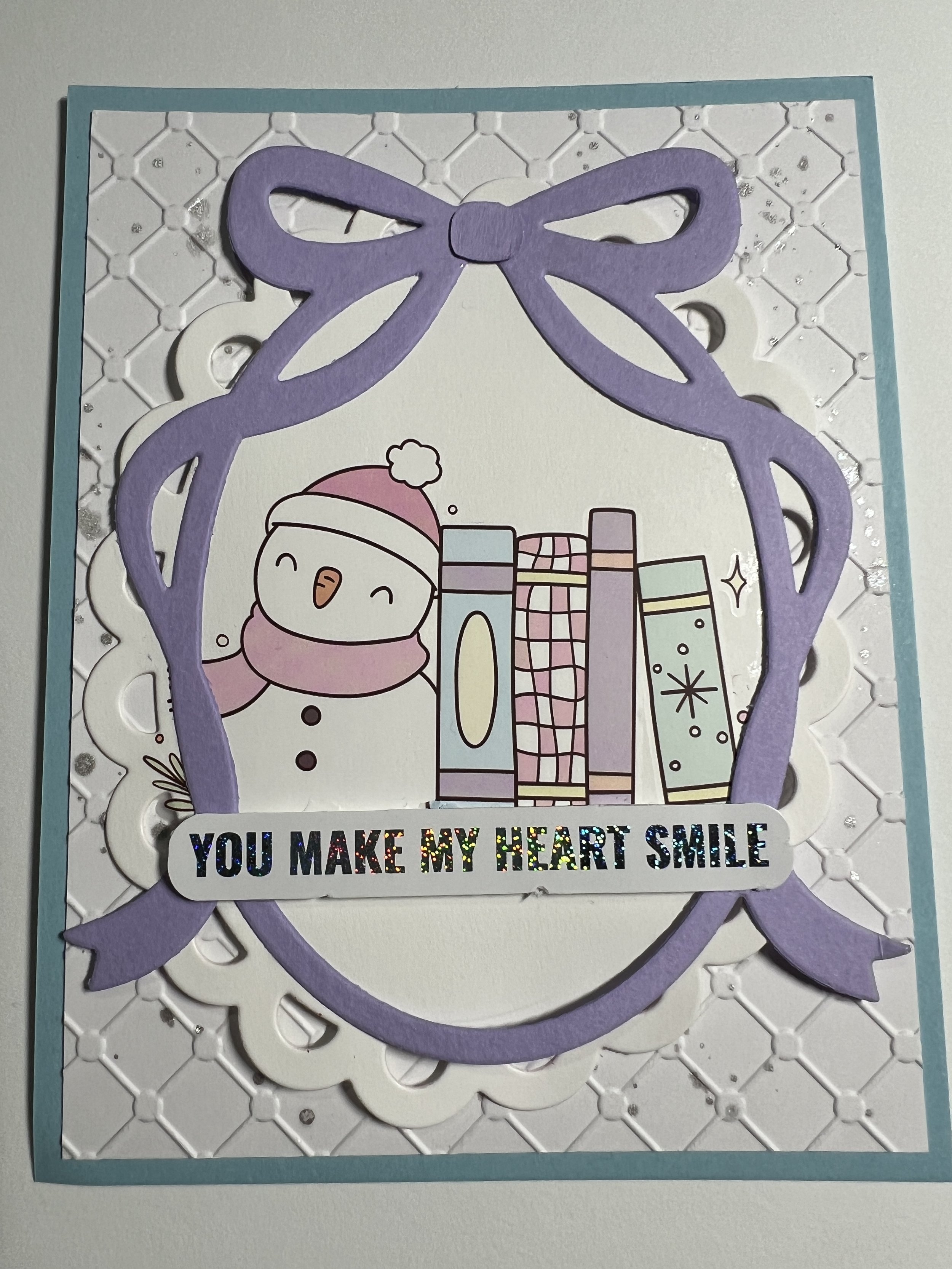 Winter Bookish Take n ' Make Card