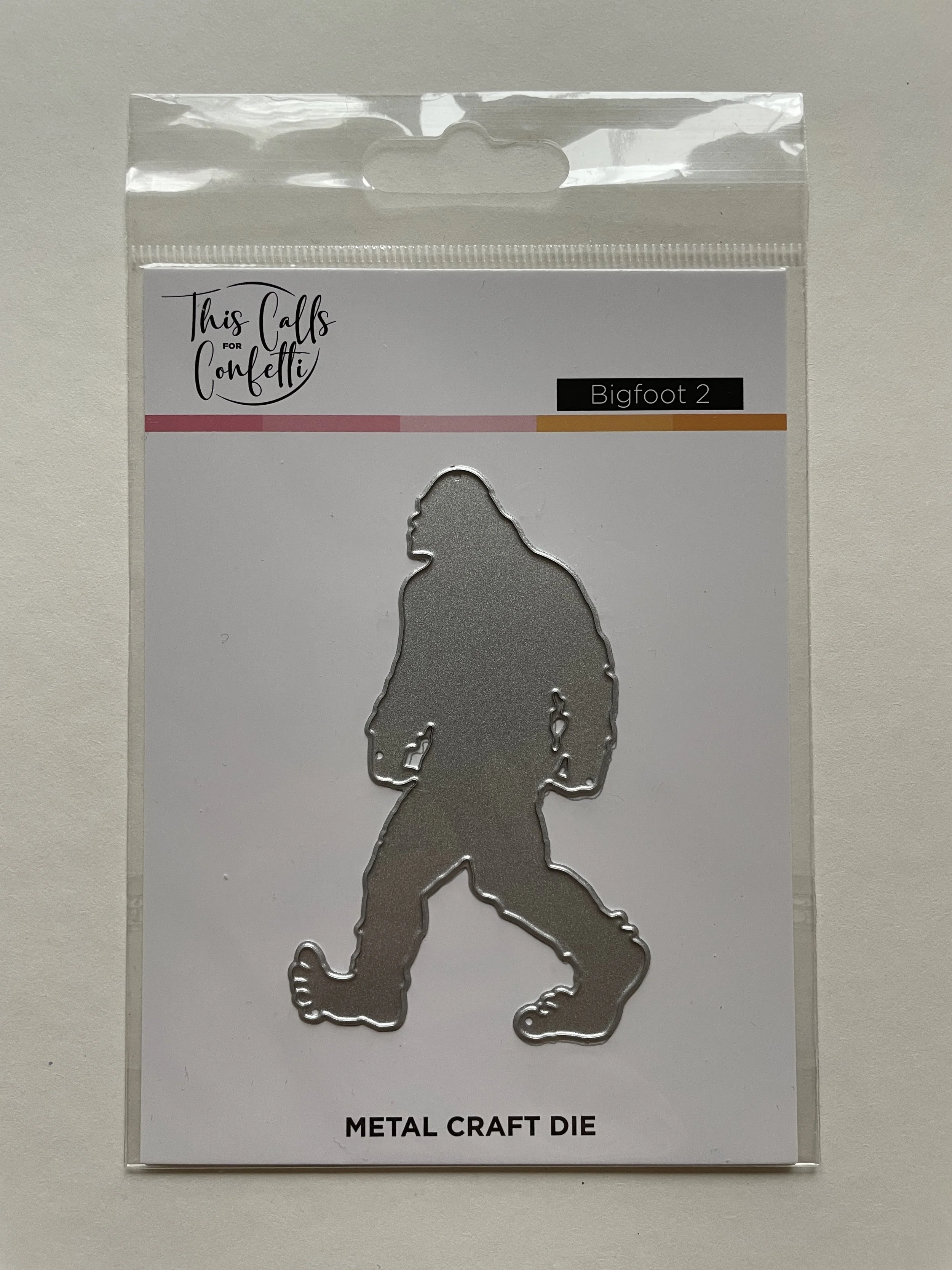This Calls for Confetti Bigfoot 2 Metal Craft Die