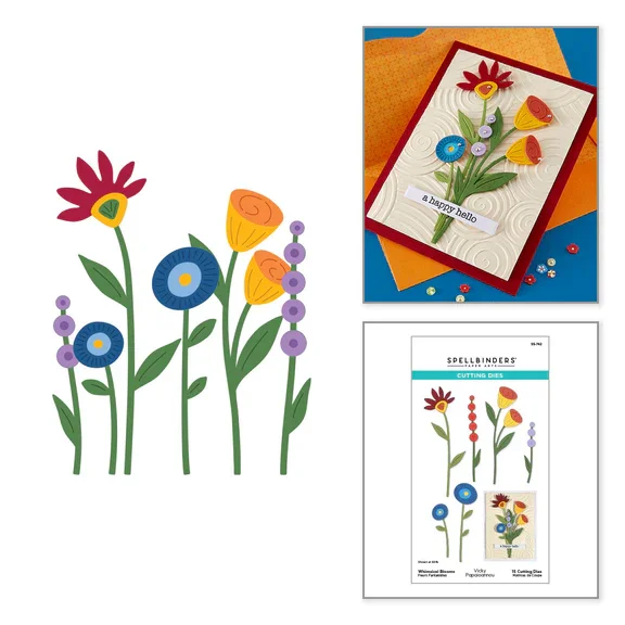 Spellbinders - Whimsical Blooms Etched Dies