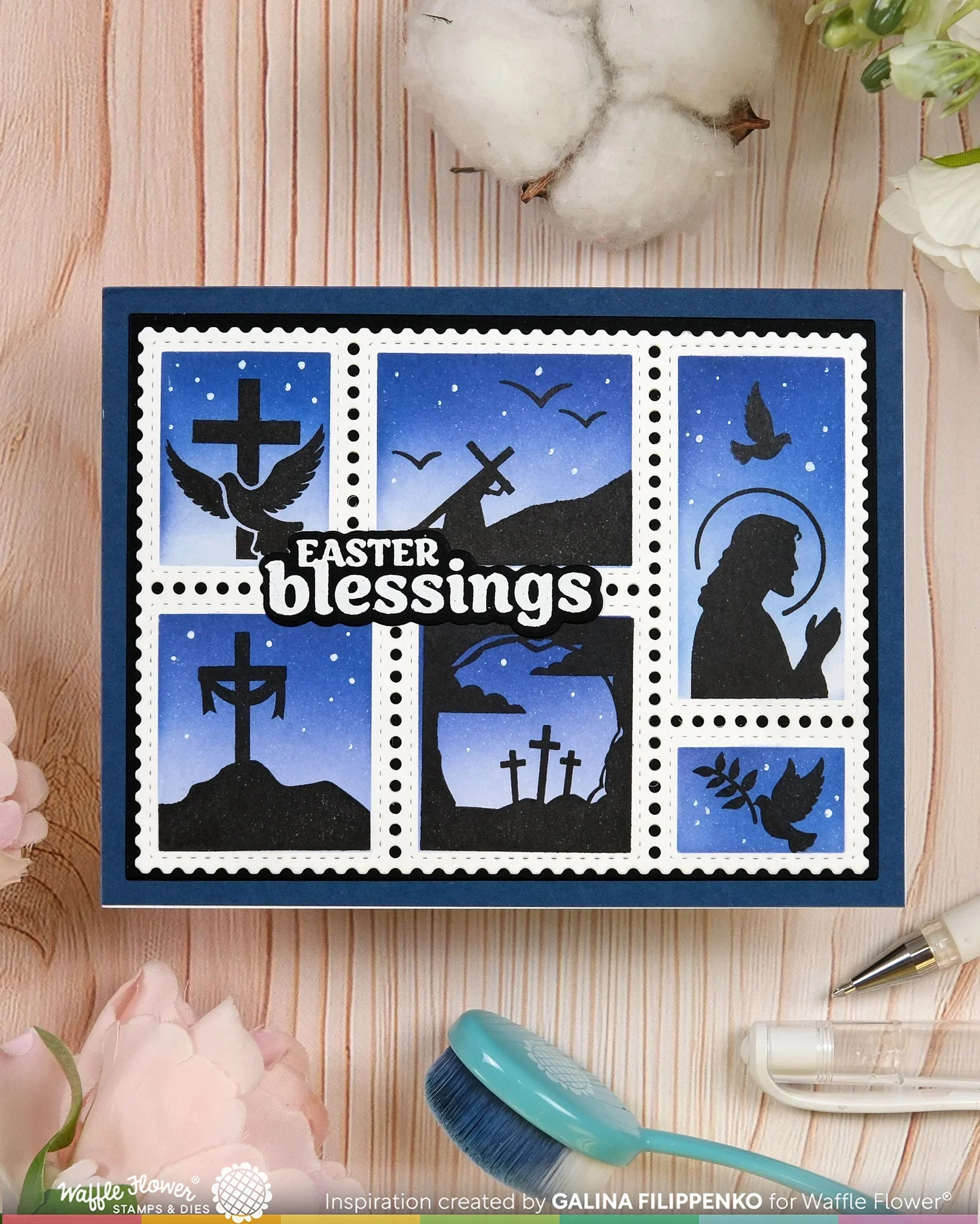 waffle-flower-crafts-postage-collage-easter-silhouettes-stamp-set #2.webp