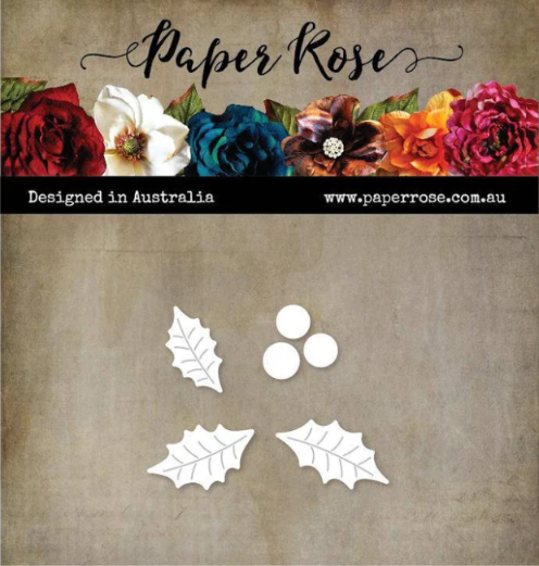 Paper Rose Studio - Holly Leaf Small Metal Cutting Die