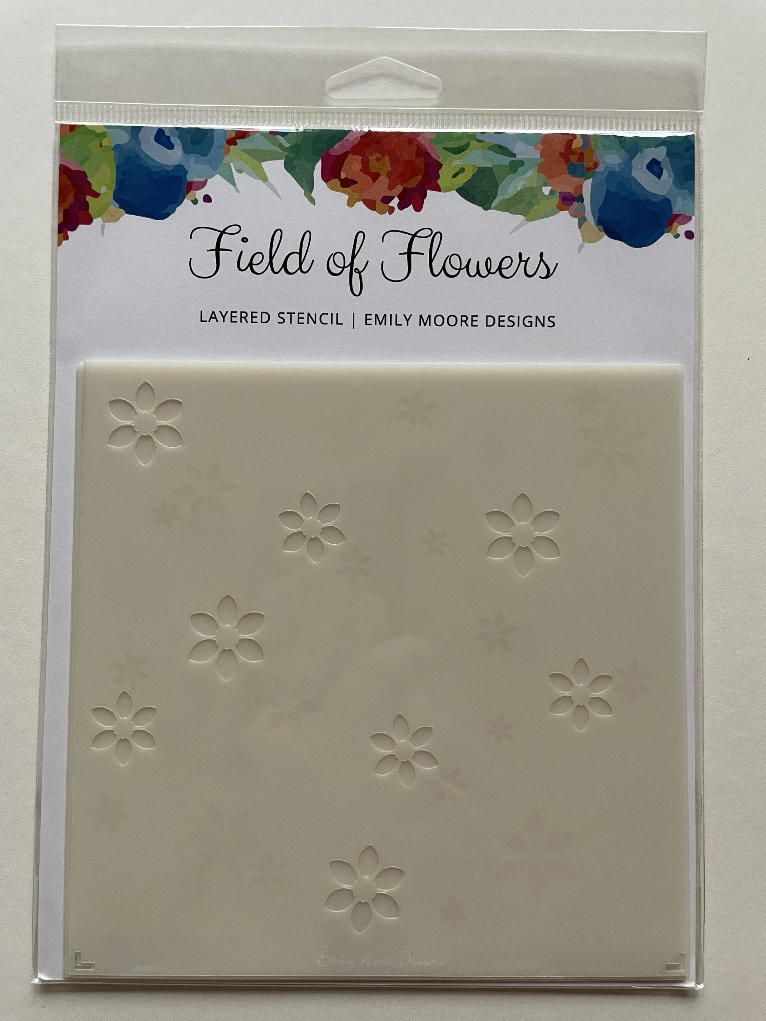Emily Moore Field of Flowers Layered Stencil