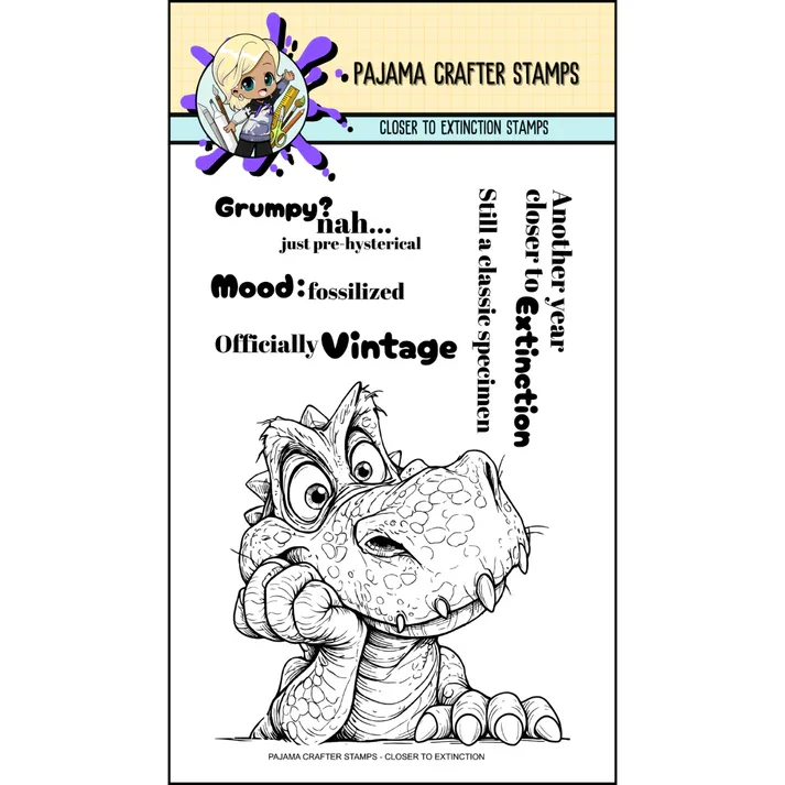 Pajama Crafter Stamps - Closer to Extinction Stamps